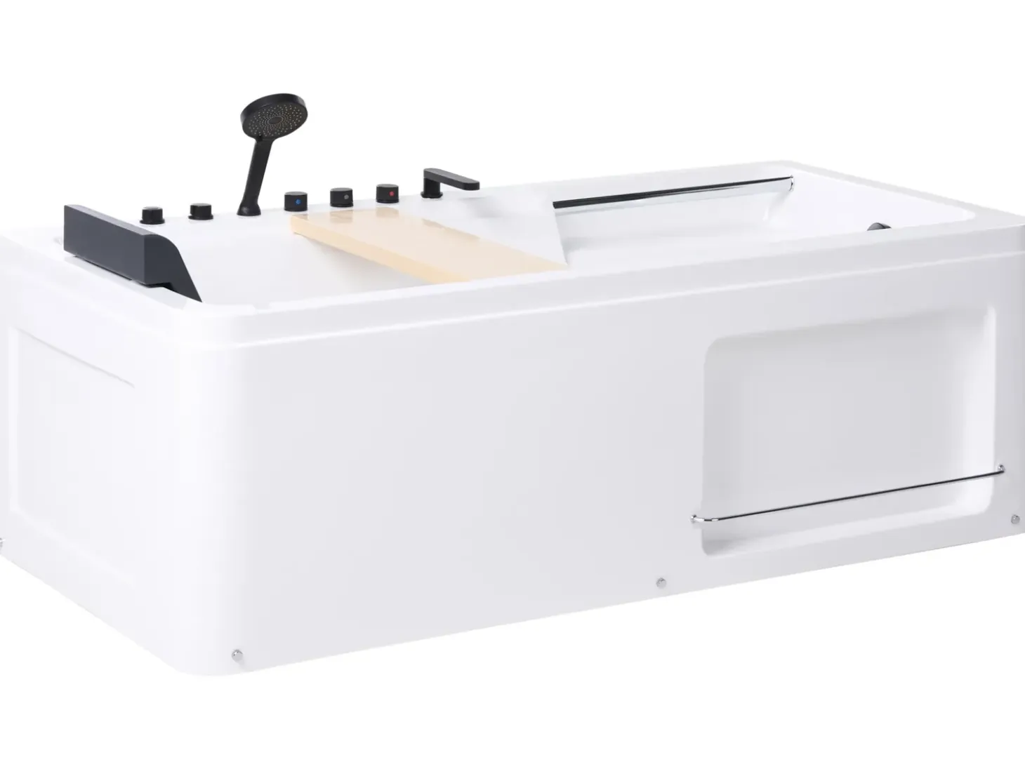 Sale Wanna narożna z hydromasażem CAMALU 180 x 86 cm Biały Wanny Z Hydromasażem|Wszystkie Wanny