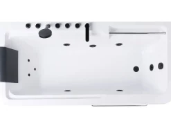 Sale Wanna narożna z hydromasażem CAMALU 180 x 86 cm Biały Wanny Z Hydromasażem|Wszystkie Wanny