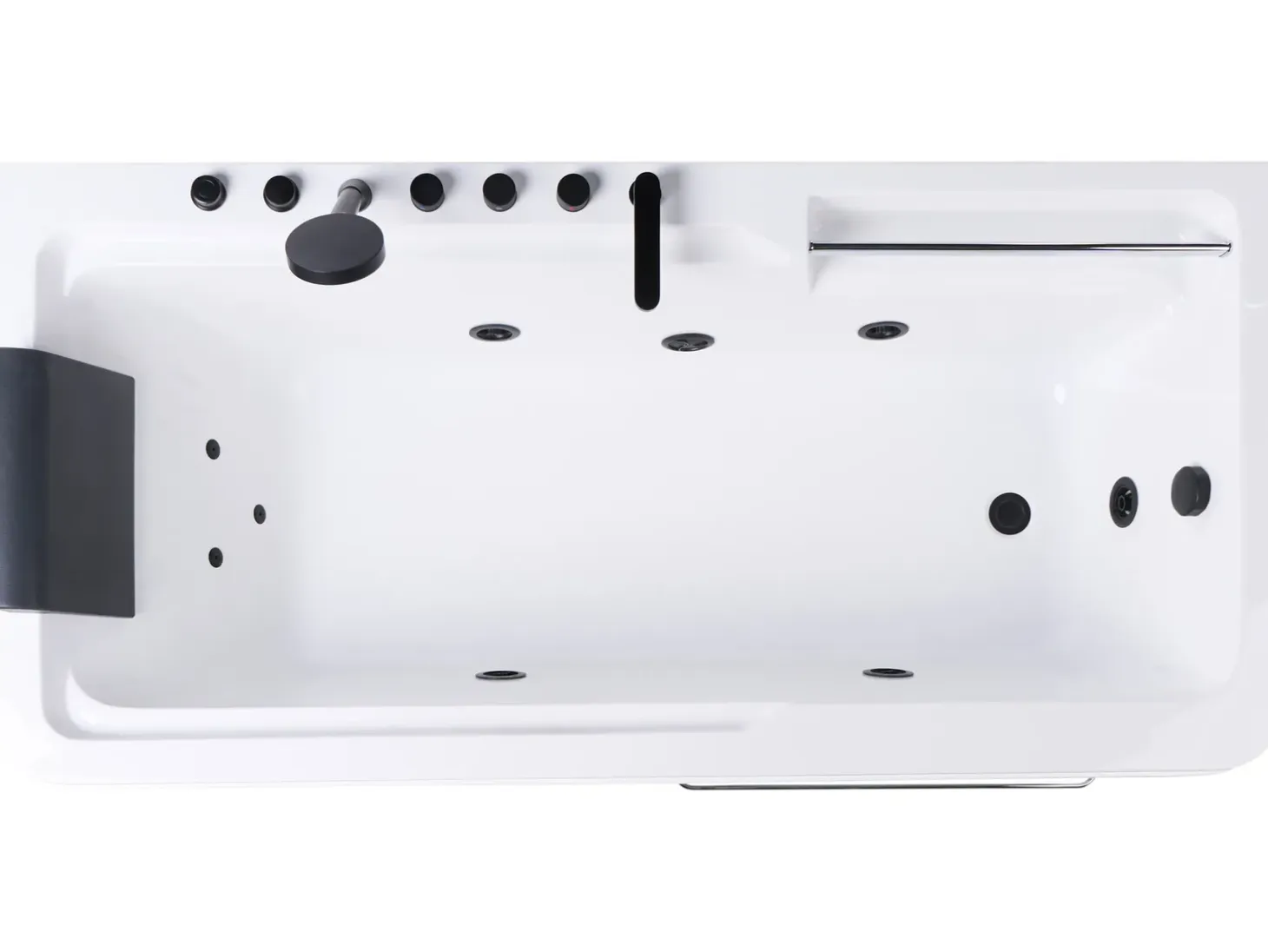 Sale Wanna narożna z hydromasażem CAMALU 180 x 86 cm Biały Wanny Z Hydromasażem|Wszystkie Wanny
