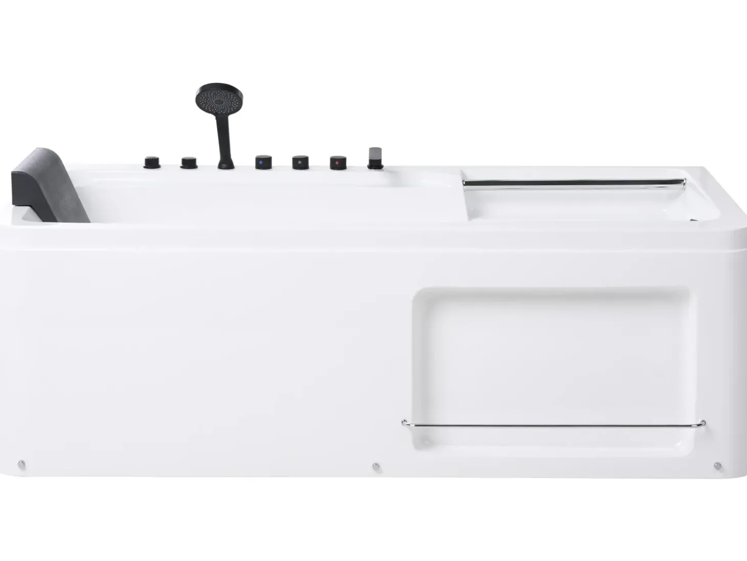Sale Wanna narożna z hydromasażem CAMALU 180 x 86 cm Biały Wanny Z Hydromasażem|Wszystkie Wanny