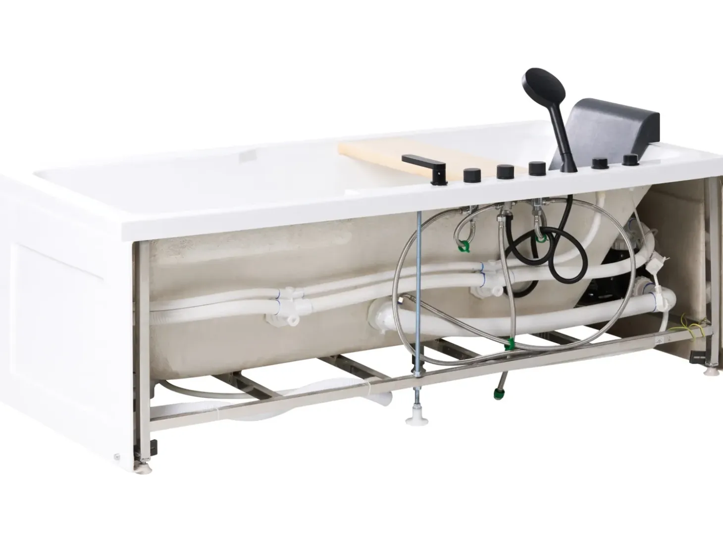 Sale Wanna narożna z hydromasażem CAMALU 180 x 86 cm Biały Wanny Z Hydromasażem|Wszystkie Wanny