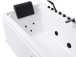 Sale Wanna narożna z hydromasażem CAMALU 180 x 86 cm Biały Wanny Z Hydromasażem|Wszystkie Wanny