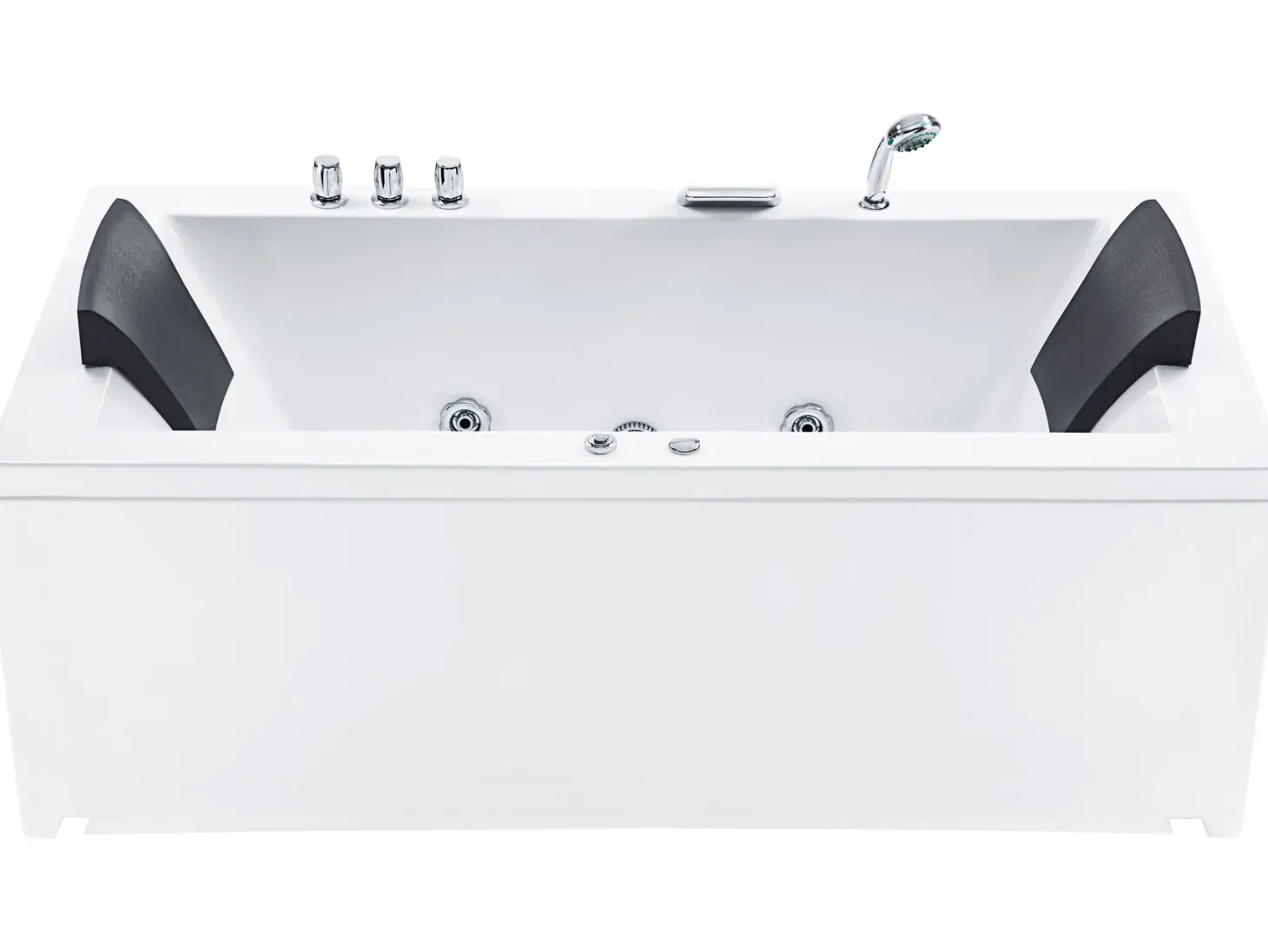 Wanna narożna z hydromasażem LED VARADERO Lewostronny 183 x 90 cm Biały