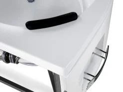 Sale Wanna narożna z hydromasażem LED MARTINICA 214 x Biały Wszystkie Wanny|Wanny Z Hydromasażem