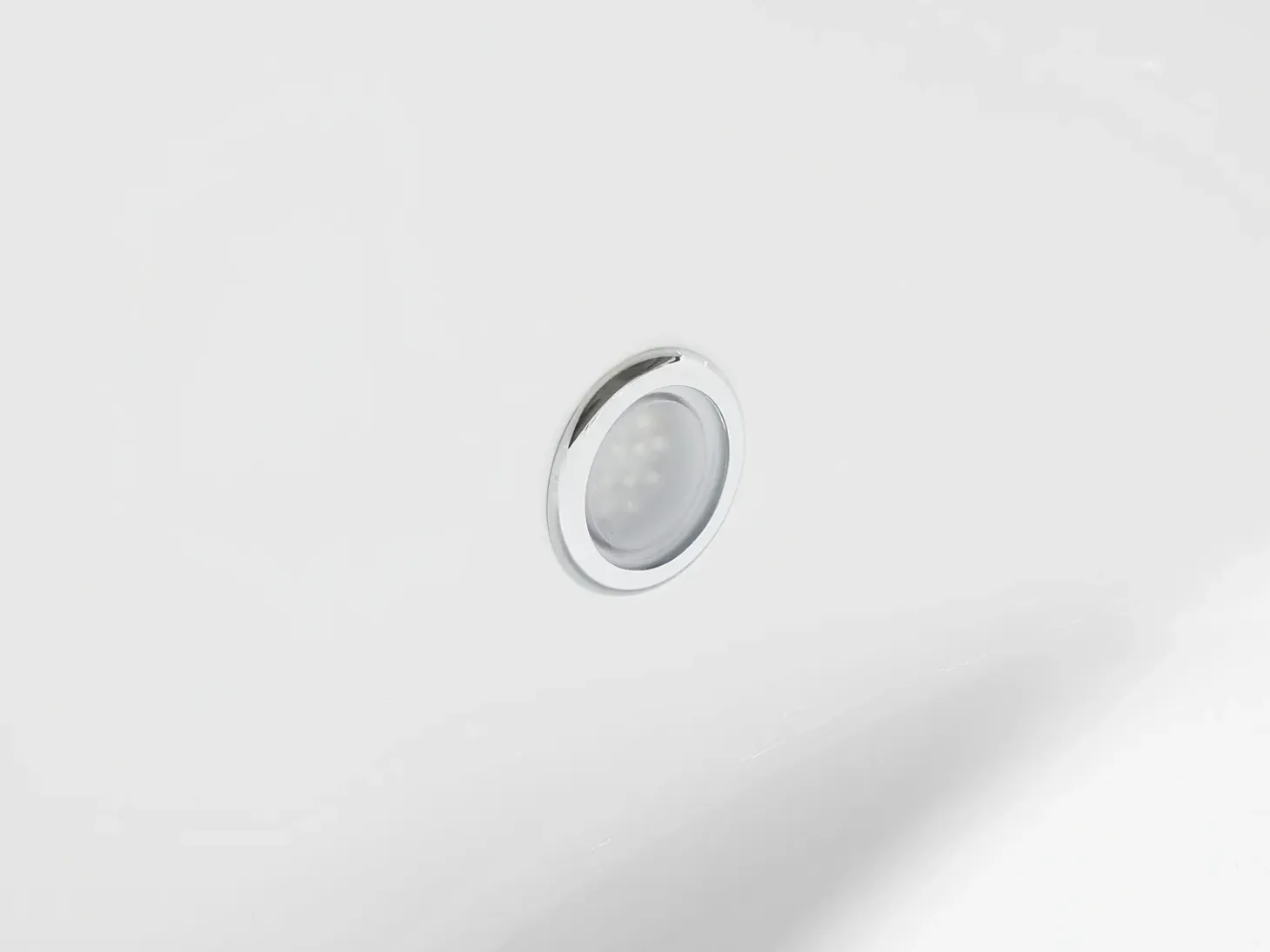 Wanna narożna z hydromasażem LED PARADISO 158 x 113 cm Biały Wszystkie Wanny|Wanny Z Hydromasażem