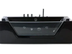 Online Wanna narożna z hydromasażem LED SAMANA 174 x 79 cm Wanny Z Hydromasażem|Wszystkie Wanny