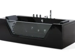 Online Wanna narożna z hydromasażem LED SAMANA 174 x 79 cm Wanny Z Hydromasażem|Wszystkie Wanny