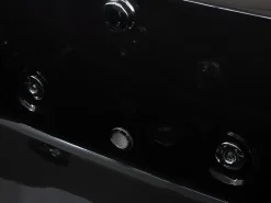 Outlet Wanna narożna z hydromasażem LED VARADERO 183 x 90 cm Czarny Wanny Z Hydromasażem|Wszystkie Wanny