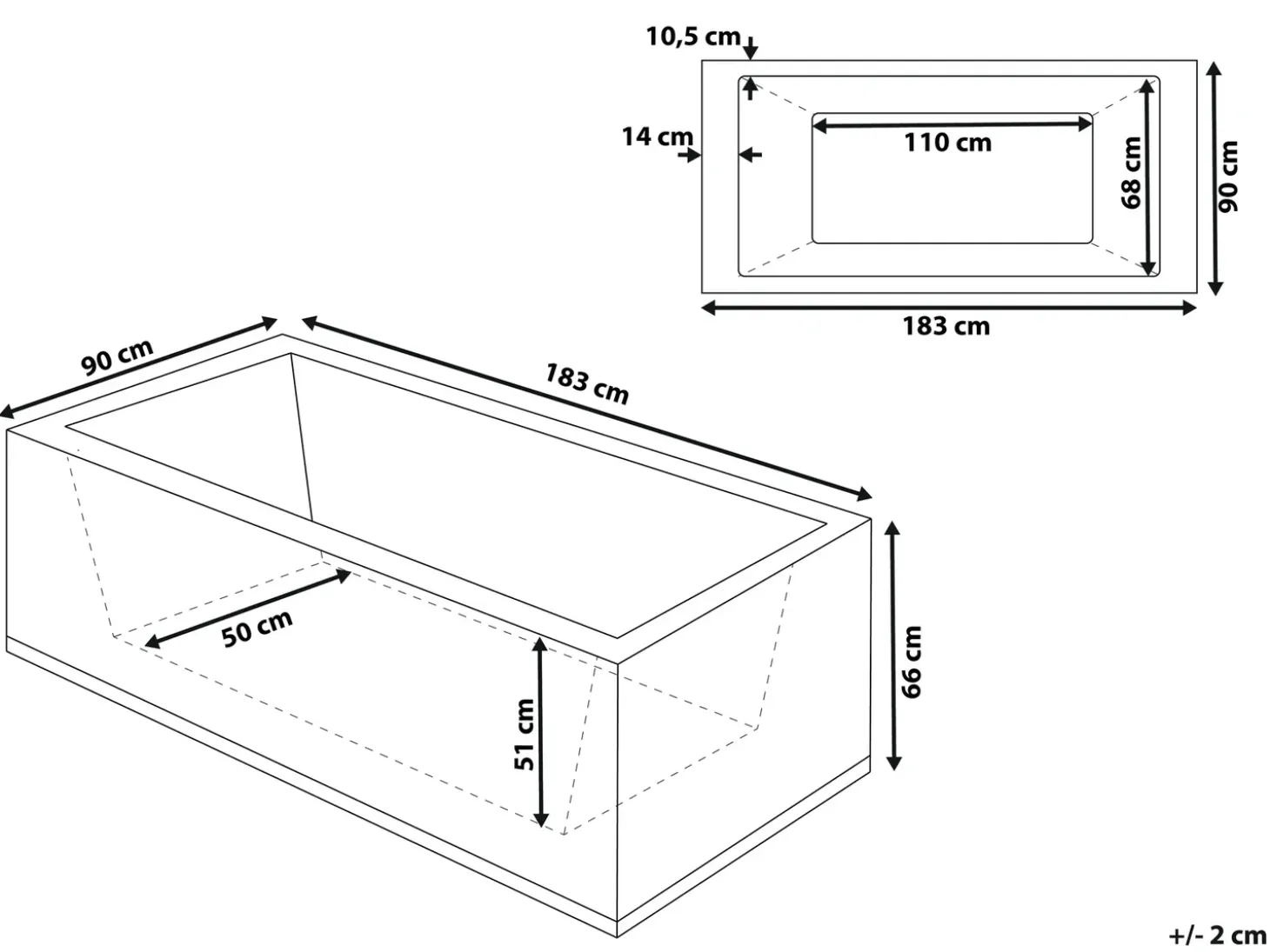 Clearance Wanna narożna z hydromasażem LED VARADERO 183 x 90 cm Czarny Wanny Z Hydromasażem|Wszystkie Wanny