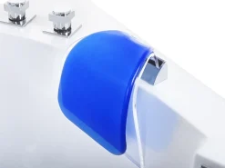 Discount Wanna narożna z hydromasażem LED FUERTE 175 x 85 cm Biały Wanny Z Hydromasażem|Wszystkie Wanny