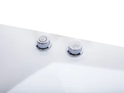 Discount Wanna narożna z hydromasażem LED FUERTE 175 x 85 cm Biały Wanny Z Hydromasażem|Wszystkie Wanny