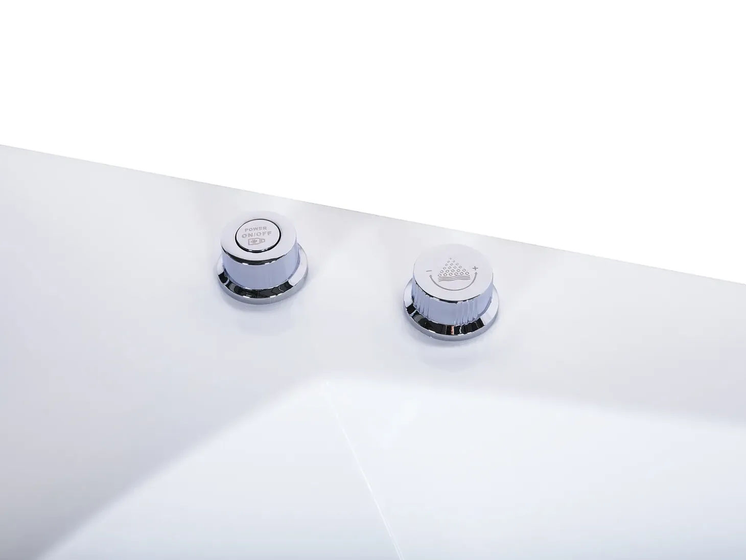 Discount Wanna narożna z hydromasażem LED FUERTE 175 x 85 cm Biały Wanny Z Hydromasażem|Wszystkie Wanny