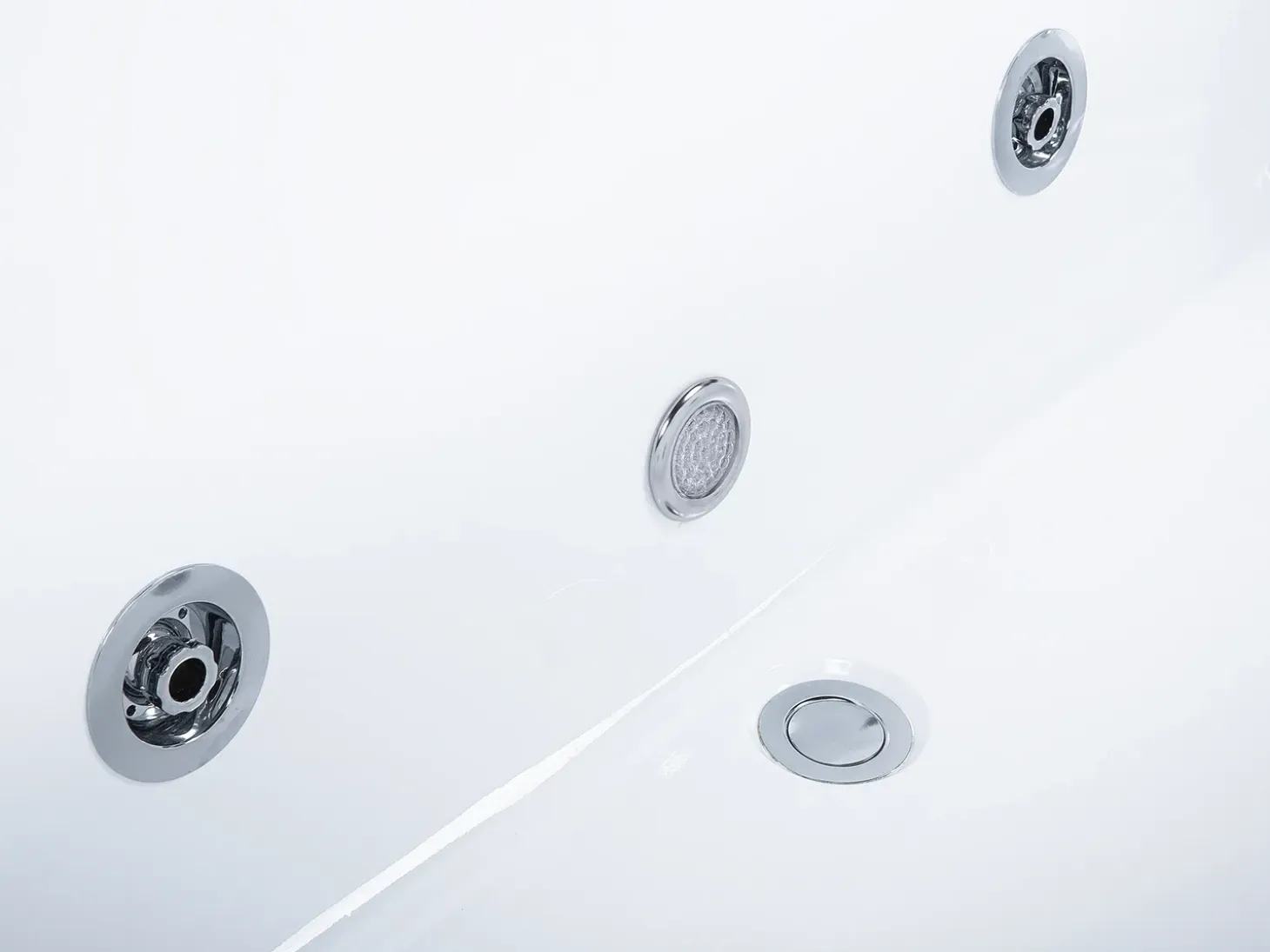 New Wanna narożna z hydromasażem LED GALLEY 170 x 75 cm Wanny Z Hydromasażem|Wszystkie Wanny