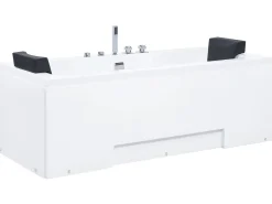 New Wanna narożna z hydromasażem LED GALLEY 170 x 75 cm Wanny Z Hydromasażem|Wszystkie Wanny