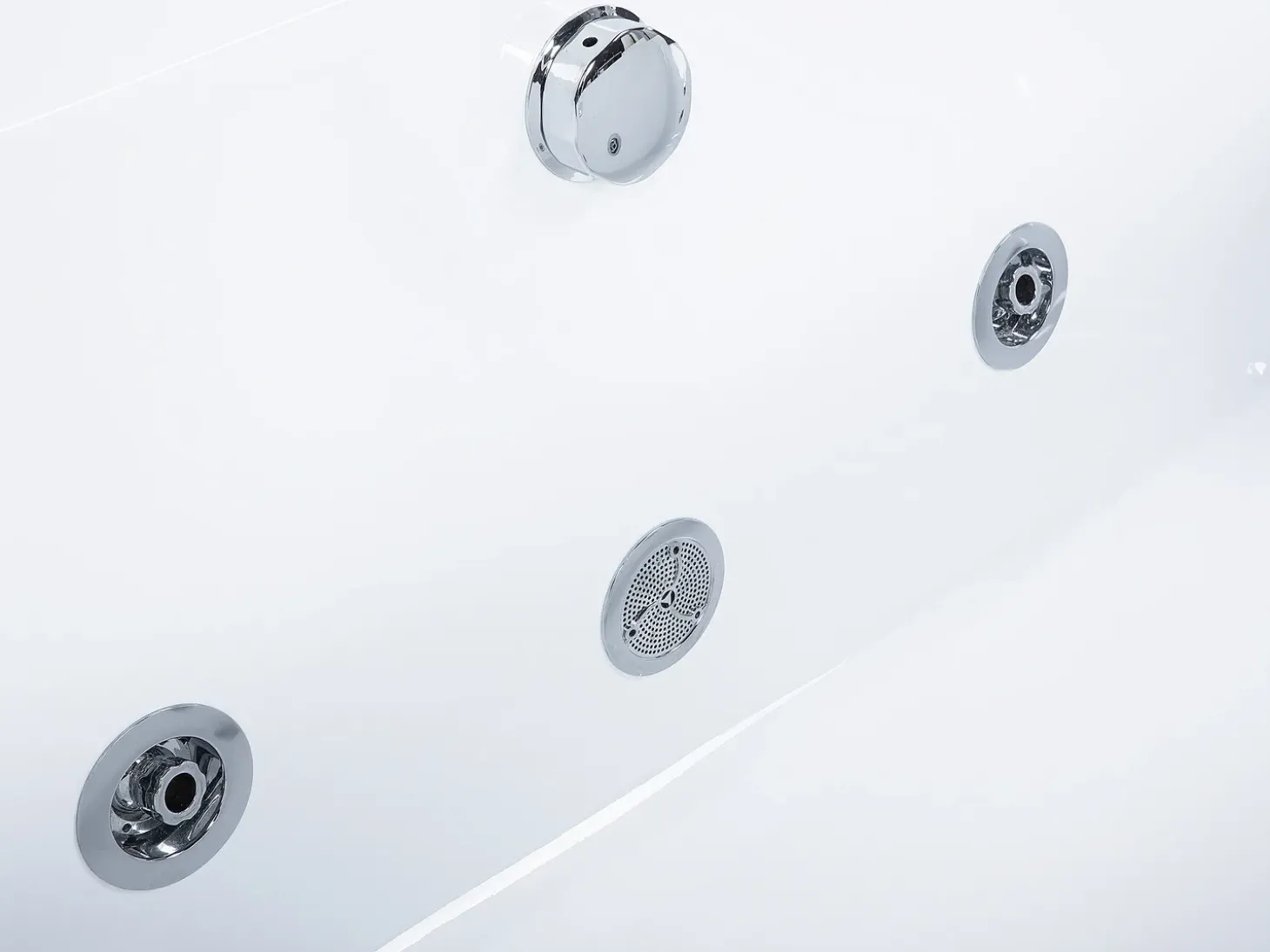 New Wanna narożna z hydromasażem LED GALLEY 170 x 75 cm Wanny Z Hydromasażem|Wszystkie Wanny