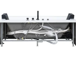 New Wanna narożna z hydromasażem LED GALLEY 170 x 75 cm Wanny Z Hydromasażem|Wszystkie Wanny