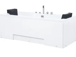 New Wanna narożna z hydromasażem LED GALLEY 170 x 75 cm Wanny Z Hydromasażem|Wszystkie Wanny