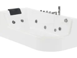 Online Wanna narożna z hydromasażem LED ACUARIO Prawostronny 170 x 80 cm Wszystkie Wanny|Wanny Z Hydromasażem