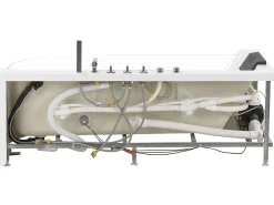 Online Wanna narożna z hydromasażem LED ACUARIO Prawostronny 170 x 80 cm Wszystkie Wanny|Wanny Z Hydromasażem