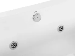 Best Wanna narożna z hydromasażem LED MOOR 173 x 81 cm Biały Wanny Z Hydromasażem|Wszystkie Wanny