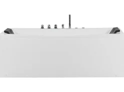 Best Wanna narożna z hydromasażem LED MOOR 173 x 81 cm Biały Wanny Z Hydromasażem|Wszystkie Wanny