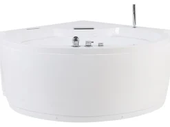 Online Wanna narożna z hydromasażem LED MILANO Wbudowany głośnik Bluetooth 181 x 150 cm Wszystkie Wanny|Wanny Z Hydromasażem