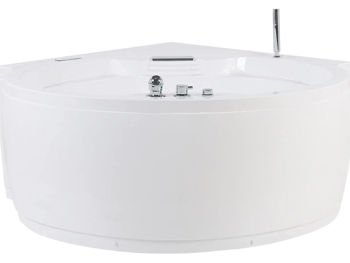 Online Wanna narożna z hydromasażem LED MILANO Wbudowany głośnik Bluetooth 181 x 150 cm Wszystkie Wanny|Wanny Z Hydromasażem