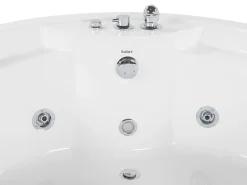 Online Wanna narożna z hydromasażem LED MILANO Wbudowany głośnik Bluetooth 181 x 150 cm Wszystkie Wanny|Wanny Z Hydromasażem