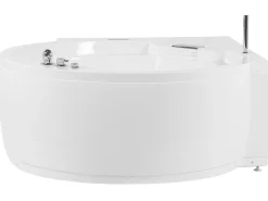 Online Wanna narożna z hydromasażem LED MILANO Wbudowany głośnik Bluetooth 181 x 150 cm Wszystkie Wanny|Wanny Z Hydromasażem