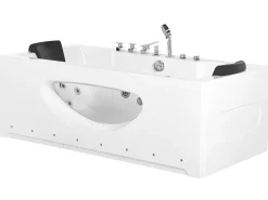 Best Wanna narożna z hydromasażem LED HAWES II 180 x 80 cm Wanny Z Hydromasażem|Wszystkie Wanny