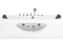 Best Wanna narożna z hydromasażem LED HAWES II 180 x 80 cm Wanny Z Hydromasażem|Wszystkie Wanny