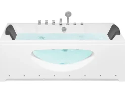 Best Wanna narożna z hydromasażem LED HAWES II 180 x 80 cm Wanny Z Hydromasażem|Wszystkie Wanny