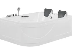 Discount Wanna narożna z hydromasażem LED BAYAMO 170 x 120 cm Wszystkie Wanny|Wanny Z Hydromasażem