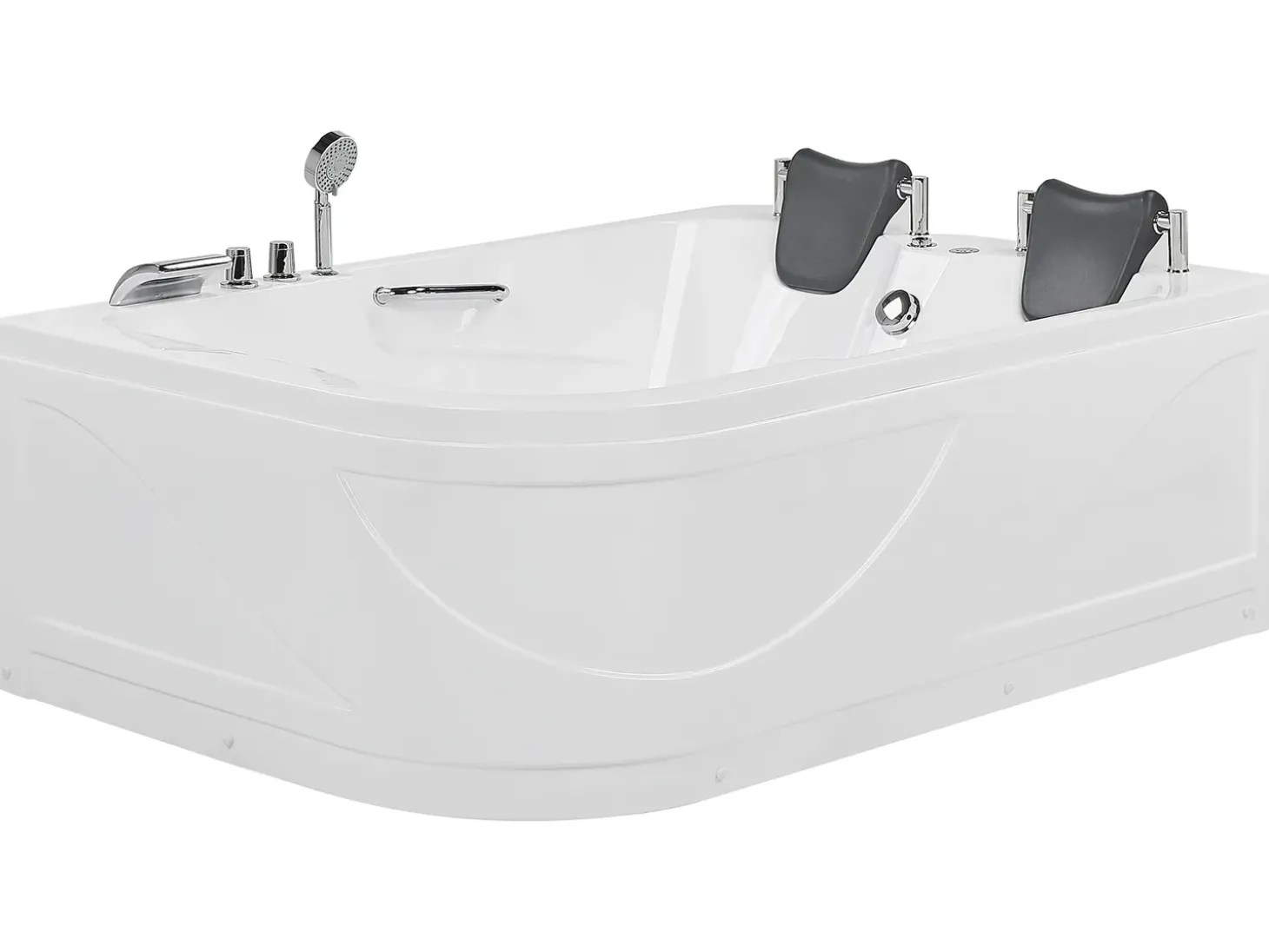 Discount Wanna narożna z hydromasażem LED BAYAMO 170 x 120 cm Wszystkie Wanny|Wanny Z Hydromasażem