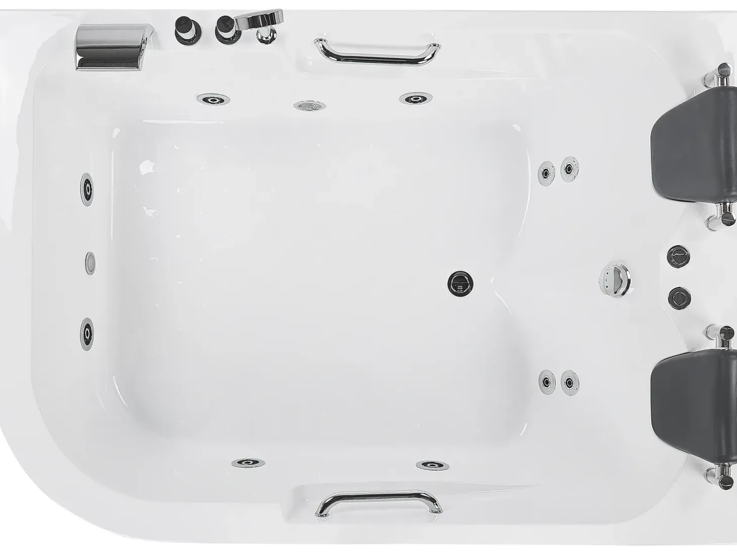 Discount Wanna narożna z hydromasażem LED BAYAMO 170 x 120 cm Wszystkie Wanny|Wanny Z Hydromasażem