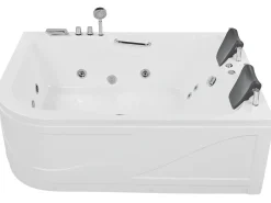 Discount Wanna narożna z hydromasażem LED BAYAMO 170 x 120 cm Wszystkie Wanny|Wanny Z Hydromasażem