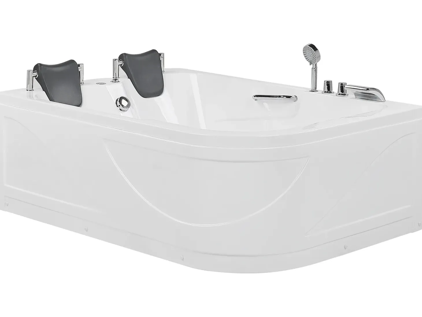 Wanna narożna z hydromasażem LED BAYAMO 170 x 120 cm Wszystkie Wanny|Wanny Z Hydromasażem