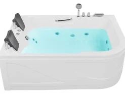 Wanna narożna z hydromasażem LED BAYAMO 170 x 120 cm Wszystkie Wanny|Wanny Z Hydromasażem