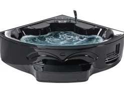 Discount Wanna narożna z hydromasażem LED CUYABENO 211 x 150 cm Wanny Z Hydromasażem|Wszystkie Wanny