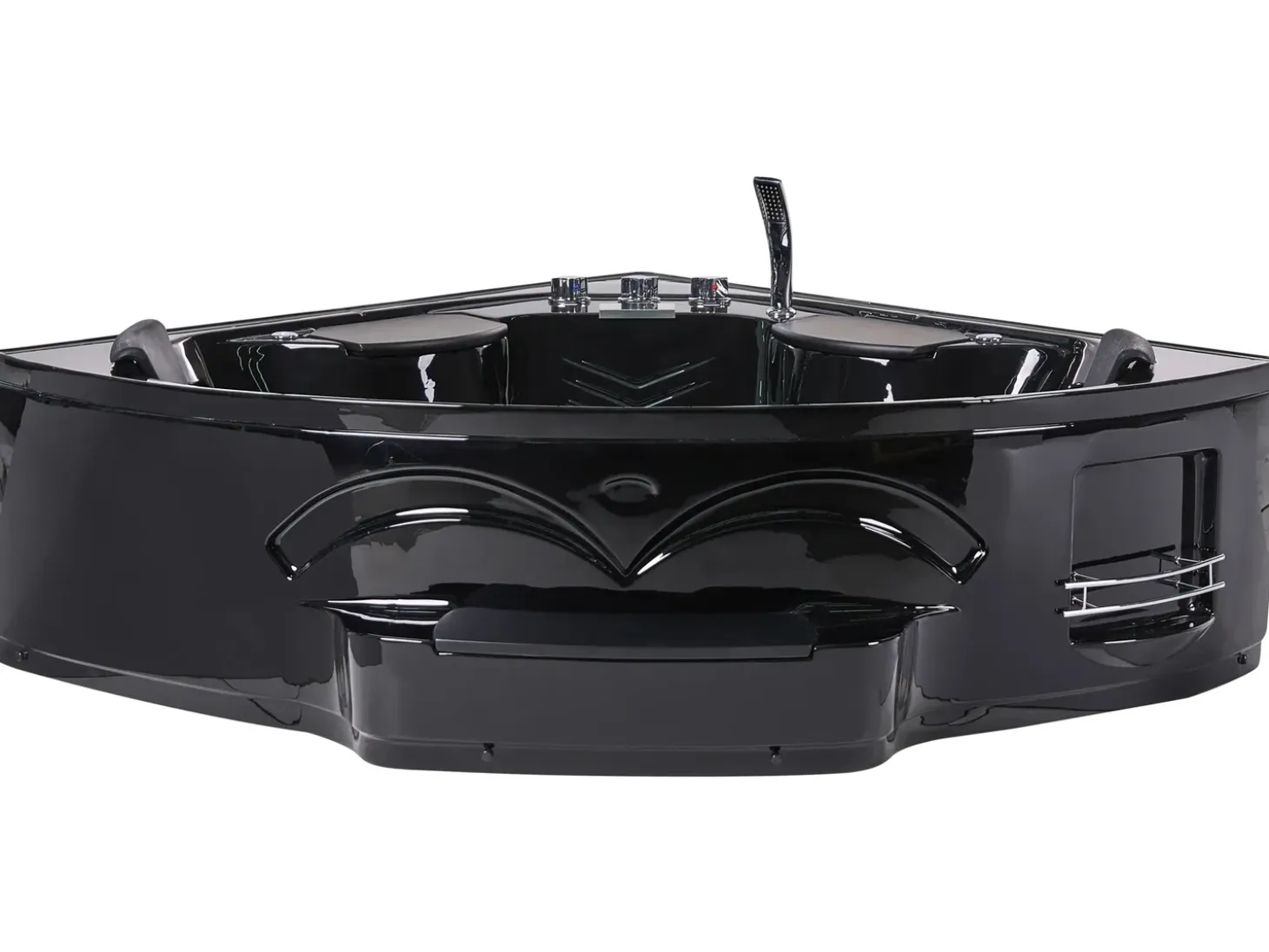 Discount Wanna narożna z hydromasażem LED CUYABENO 211 x 150 cm Wanny Z Hydromasażem|Wszystkie Wanny