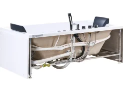Discount Wanna narożna z hydromasażem LED HAWES 180 x 90 cm Wanny Z Hydromasażem|Wszystkie Wanny