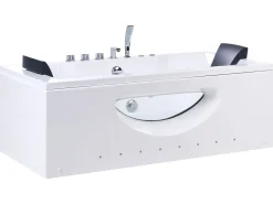 Discount Wanna narożna z hydromasażem LED HAWES 180 x 90 cm Wanny Z Hydromasażem|Wszystkie Wanny
