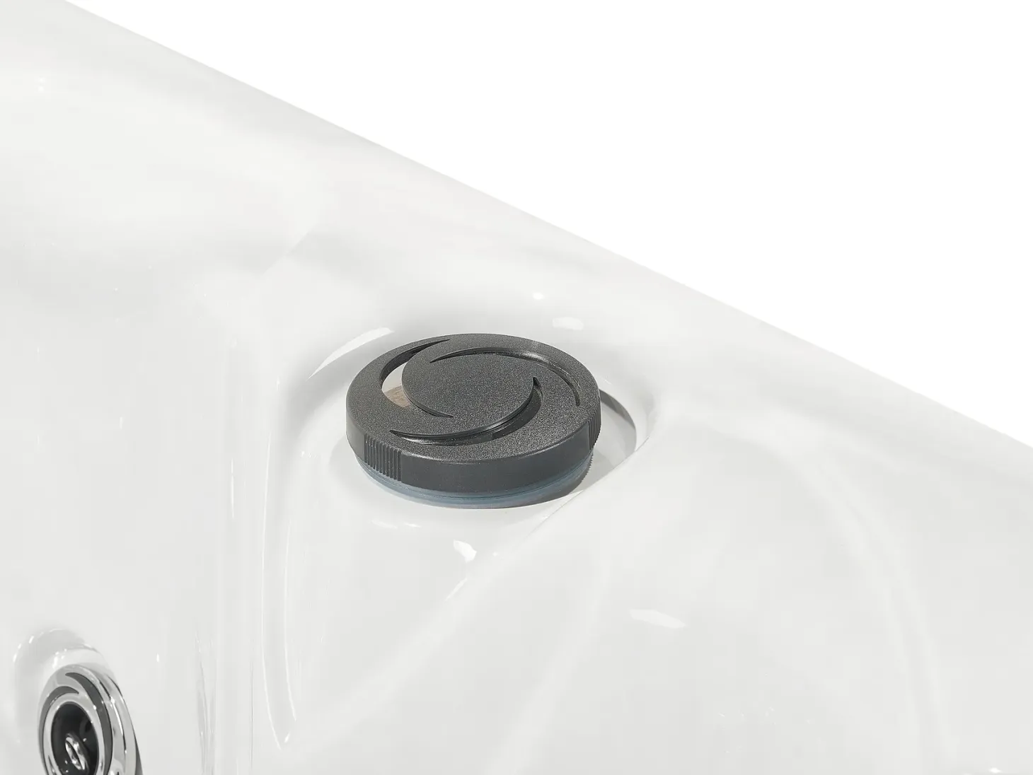 Wanna ogrodowa z hydromasażem LED LASTARRIA Biały