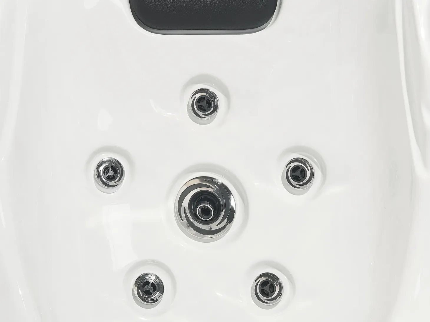 Wanna ogrodowa z hydromasażem LED LASTARRIA Biały