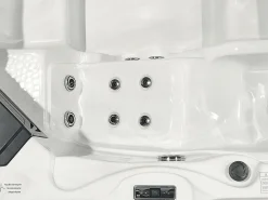 Wanna ogrodowa z hydromasażem LED TULAROSA Biały