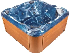 Wanna ogrodowa z hydromasażem LED TULAROSA Niebieski