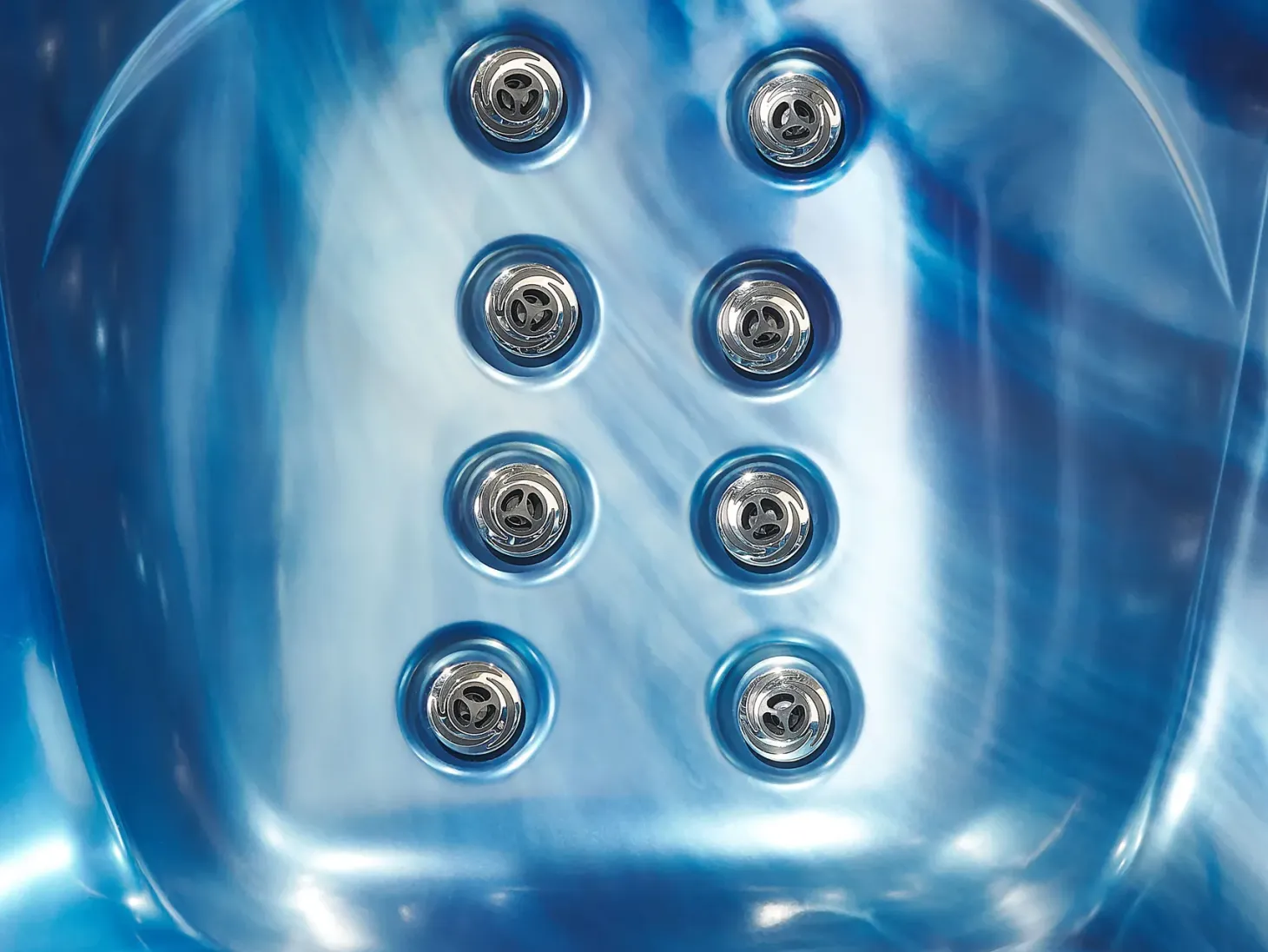 Wanna ogrodowa z hydromasażem LED TULAROSA Niebieski