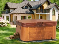 Wanna ogrodowa z hydromasażem LED TULAROSA Niebieski