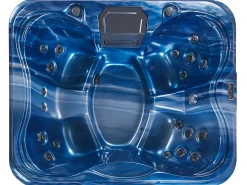 Wanna ogrodowa z hydromasażem LED ARCELIA Niebieski