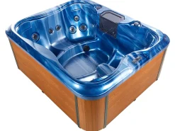 Wanna ogrodowa z hydromasażem LED ARCELIA Niebieski